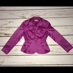 Boston Proper Tulip Blazer - Fuchsia - size 6